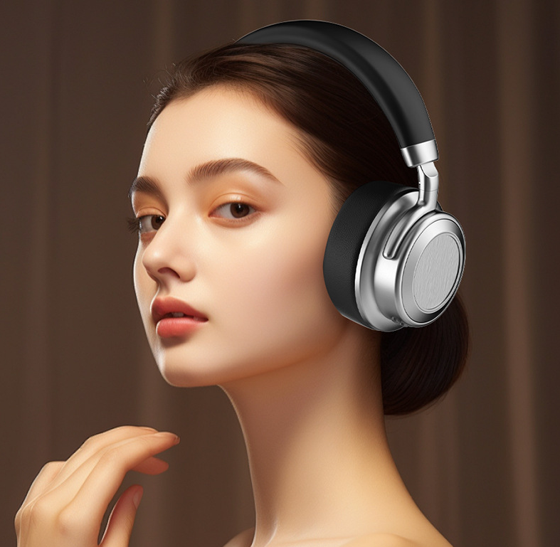 Popular retro head-mounted Bluetooth headphones CR-9 metal 5.4 sports fashion business over-ear sports music headphones