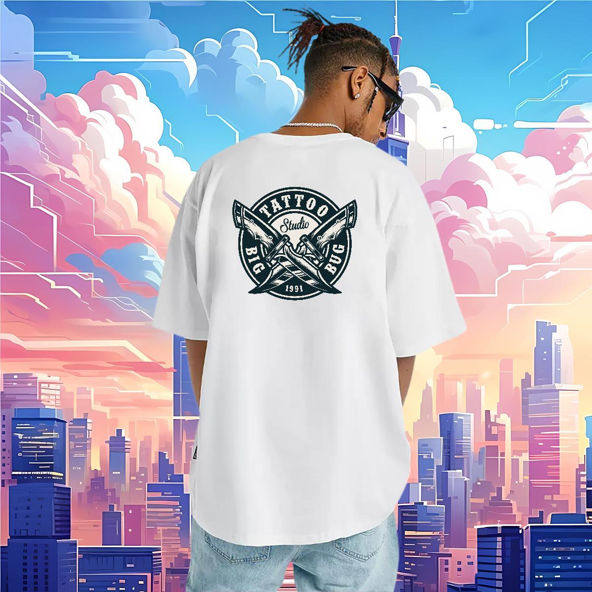 Custom T shirt tool Clothings 230g 100% Cotton Daily Wear Classic Custom Printing O-Neck Short Sleeve Tshirts