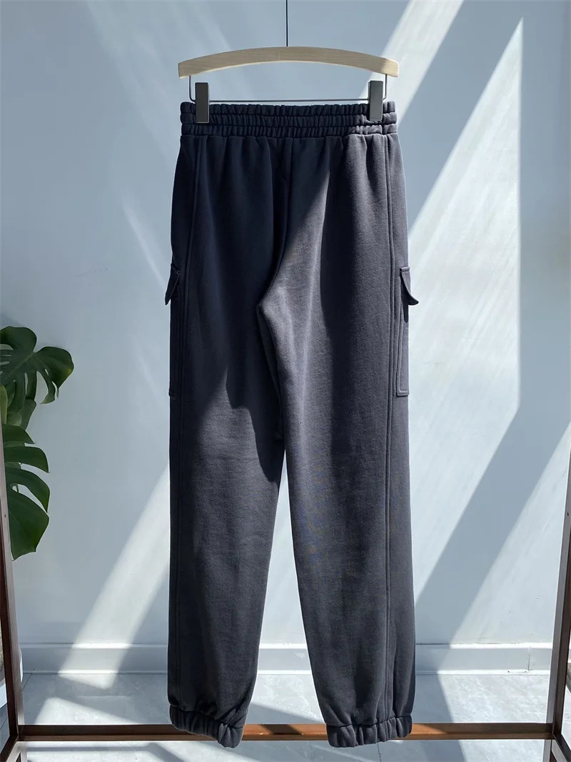 Women 100% Cotton Beading Chain Sports Suit Hooded Zipper Drawstring Sweatshirt or Elastic Waist Sweatpants Autumn 240807