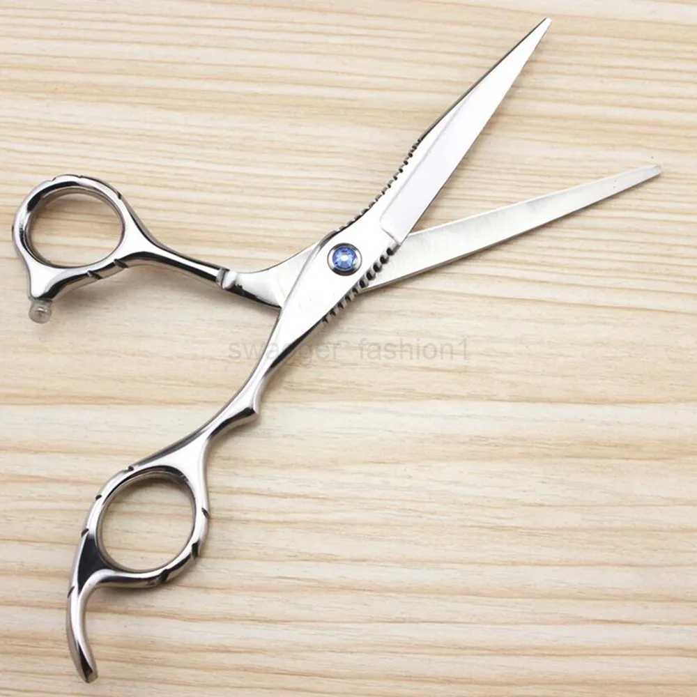 Professional JP440c steel 6 sapphire hair scissors hair cutting scissor barber makas thinning shears hairdressing scissorsXJ240807