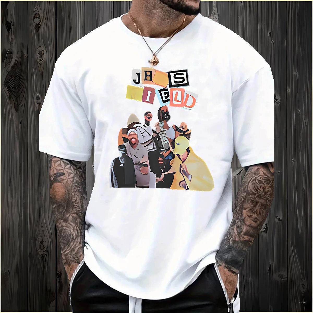 Designer Fashion T-Shirts for Men portrait Clothings 230g Cotton Street Wear Comfortable Custom Print Plus Size Breathable Crew Neck Men Tees