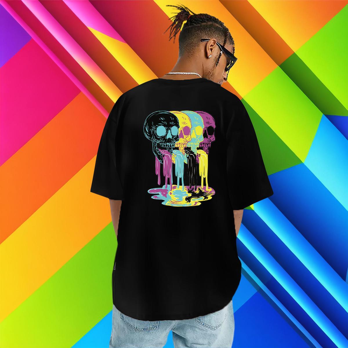 Brand T shirt skull Tshirts 230g Pure Cotton Sport Wholesale Oversized 4XL Breathable Short Sleeve Men Clothes T-Shirt