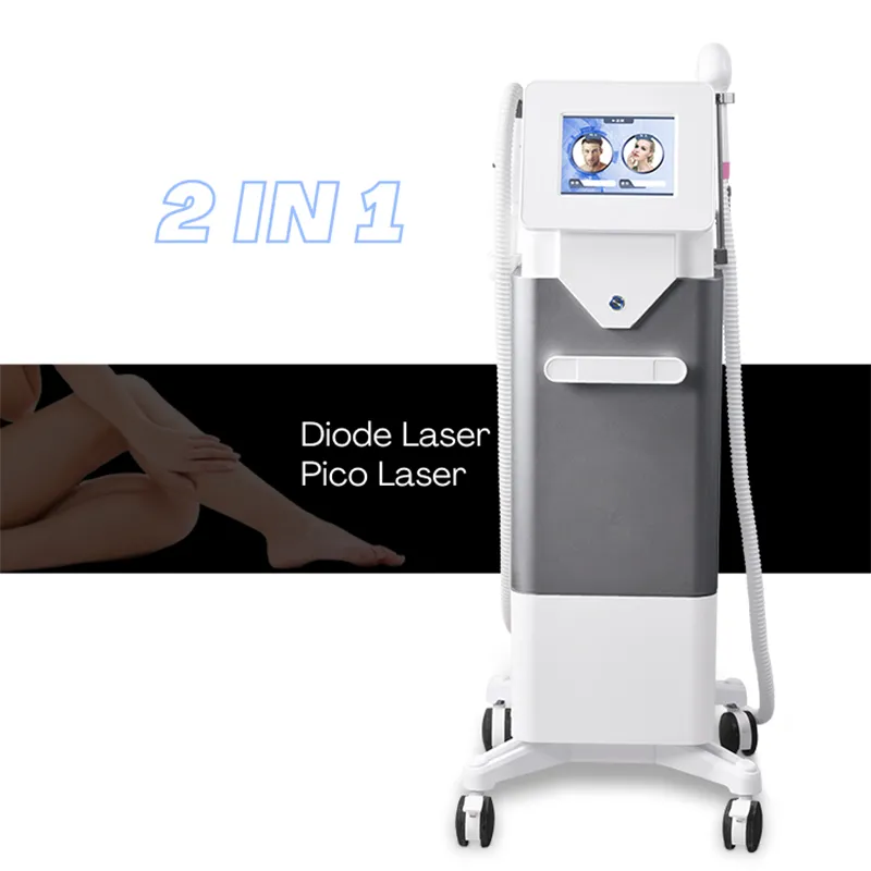 2025 New 2 in 1 Powerful 808 Freezing Point Hair Removal Pico Laser Carbon Peel Skin Whitening Nd Yag Laser Tattoo Removal Diode Laser Depilation Mach