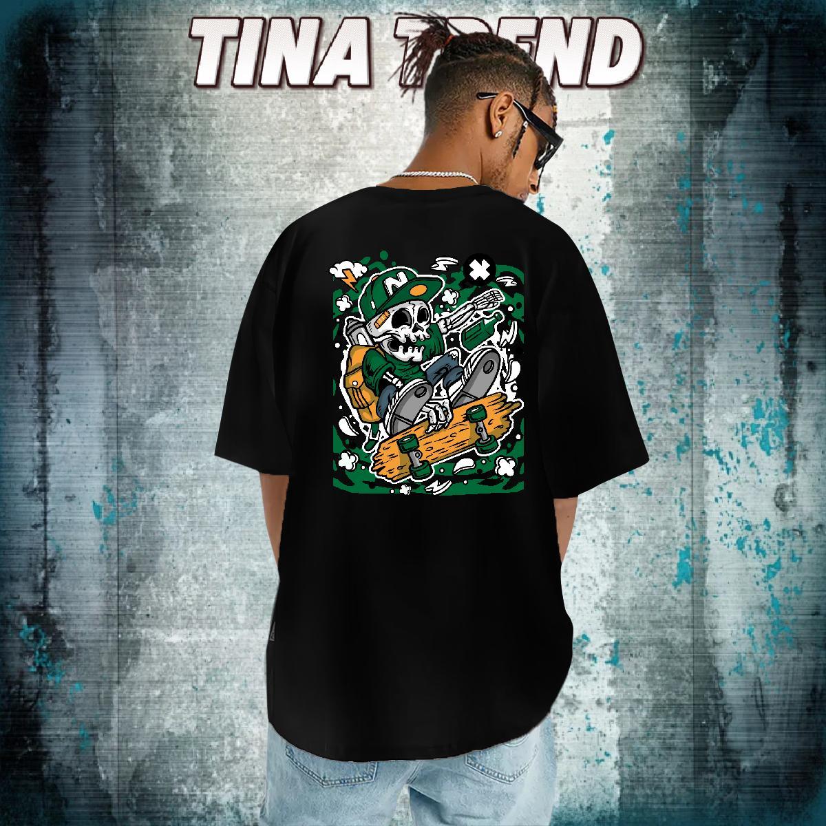 DIY T Shirt For Man skateboarding Tops Shirt 230g Pure Cotton Summer Casual High Quality Custom Printed Crew Neck Breathable Tshirts