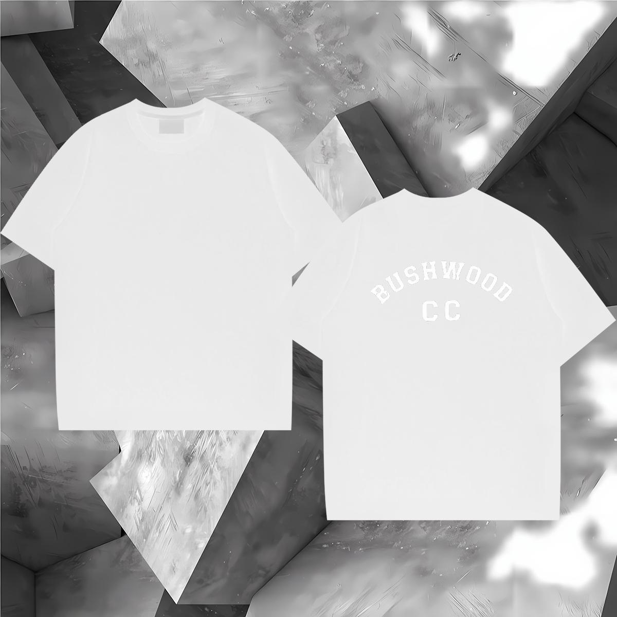 Custom T Shirts Men letter Tshirts 230g 100% Cotton Beach Brand Customized Breathable Men Tees