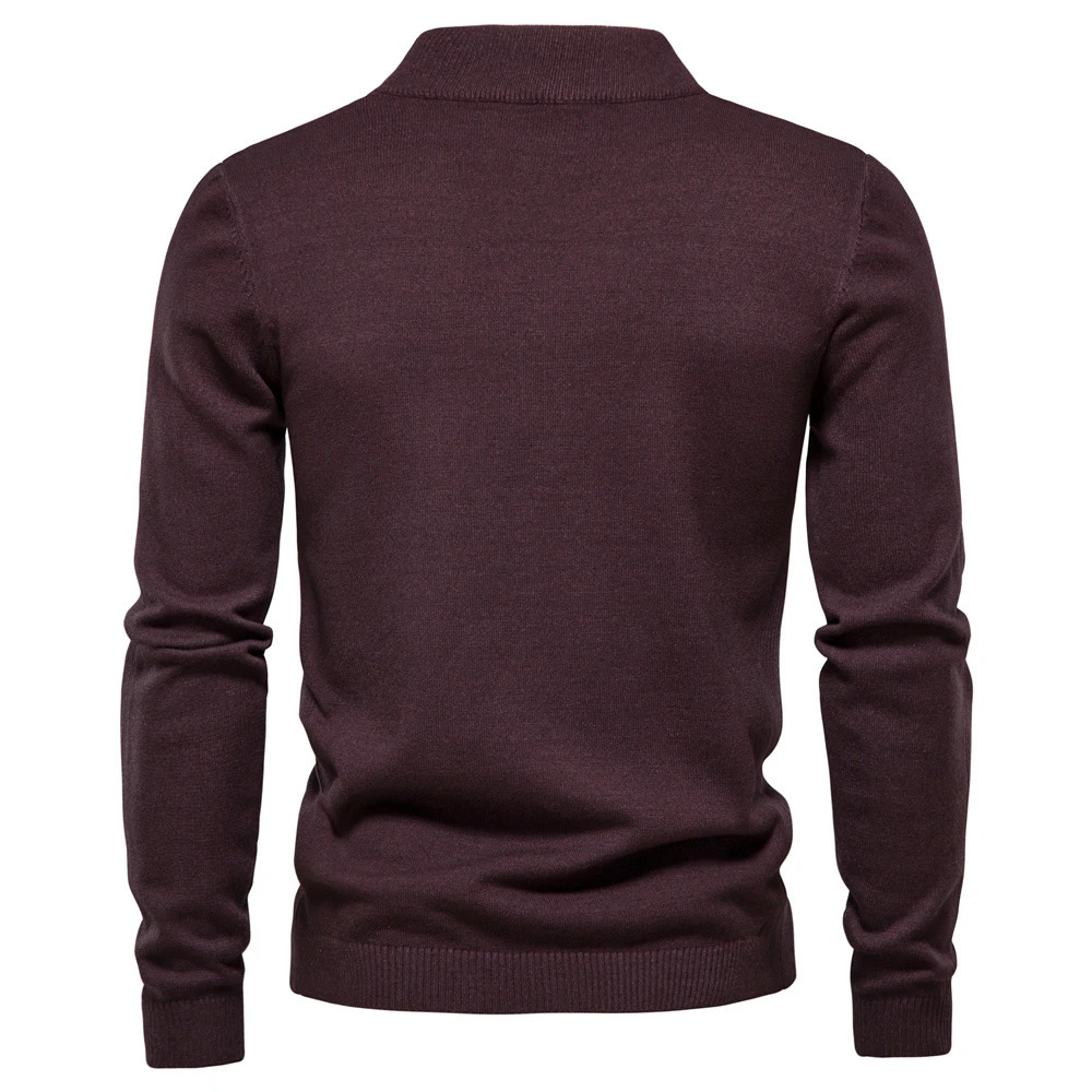 Winter Thickness Pullover Men O-neck Solid Color Long Sleeve Warm Slim Sweaters Men Mens Sweater Pull Male Clothing 240816