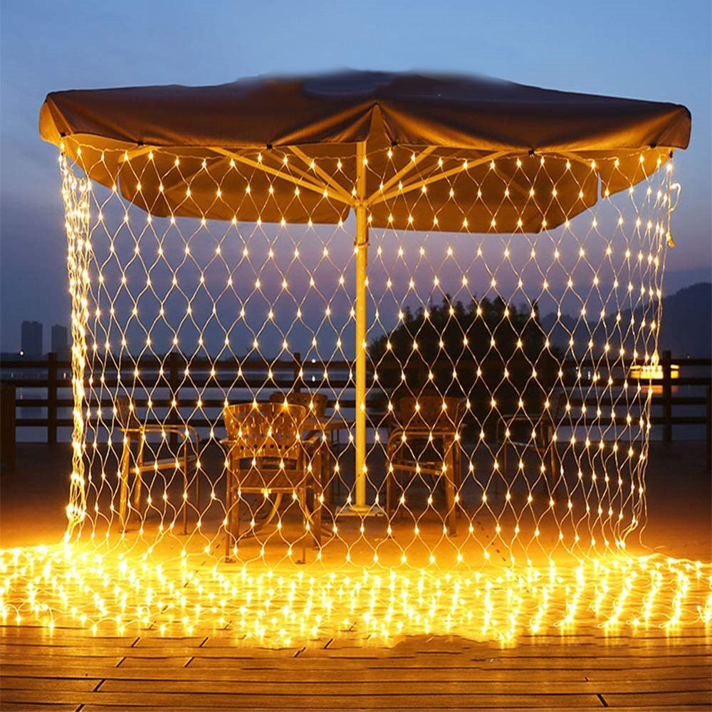 LED mesh lights, outdoor waterproof fishing net lights, low-voltage mesh flashing starry sky LED light string, Christmas tree decorative lights