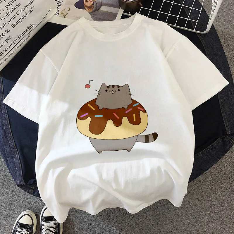 Kawaii Fat cat t-shirt for children in summer cute and fashionable childrens t-shirt thin part fashionable girl t-shirt top clothing BAL541W240718
