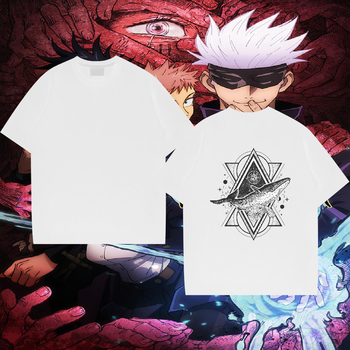 Free Shipping T shirt eye of the devil Top Tees 230g Cotton Sport Cool Cartoon Print Breathable Soft Tshirts