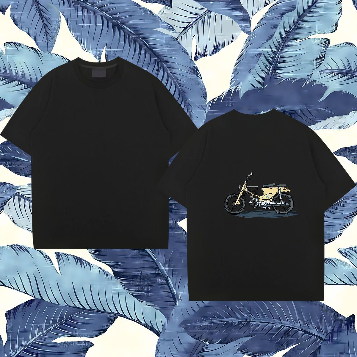 Stylist Man T Shirts Motorcycle Tshirts 100% Cotton 230g Daily Wear Soft Oversized 3XL 4XL Short Sleeve O-Neck Mens Tshirts