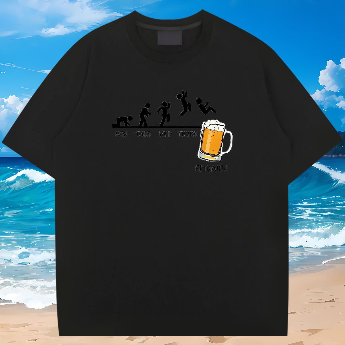 Brand T Shirts Men letter Tops 230g Pure Cotton Casual TOP Quality Customized Breathable Short Sleeve Men Tees