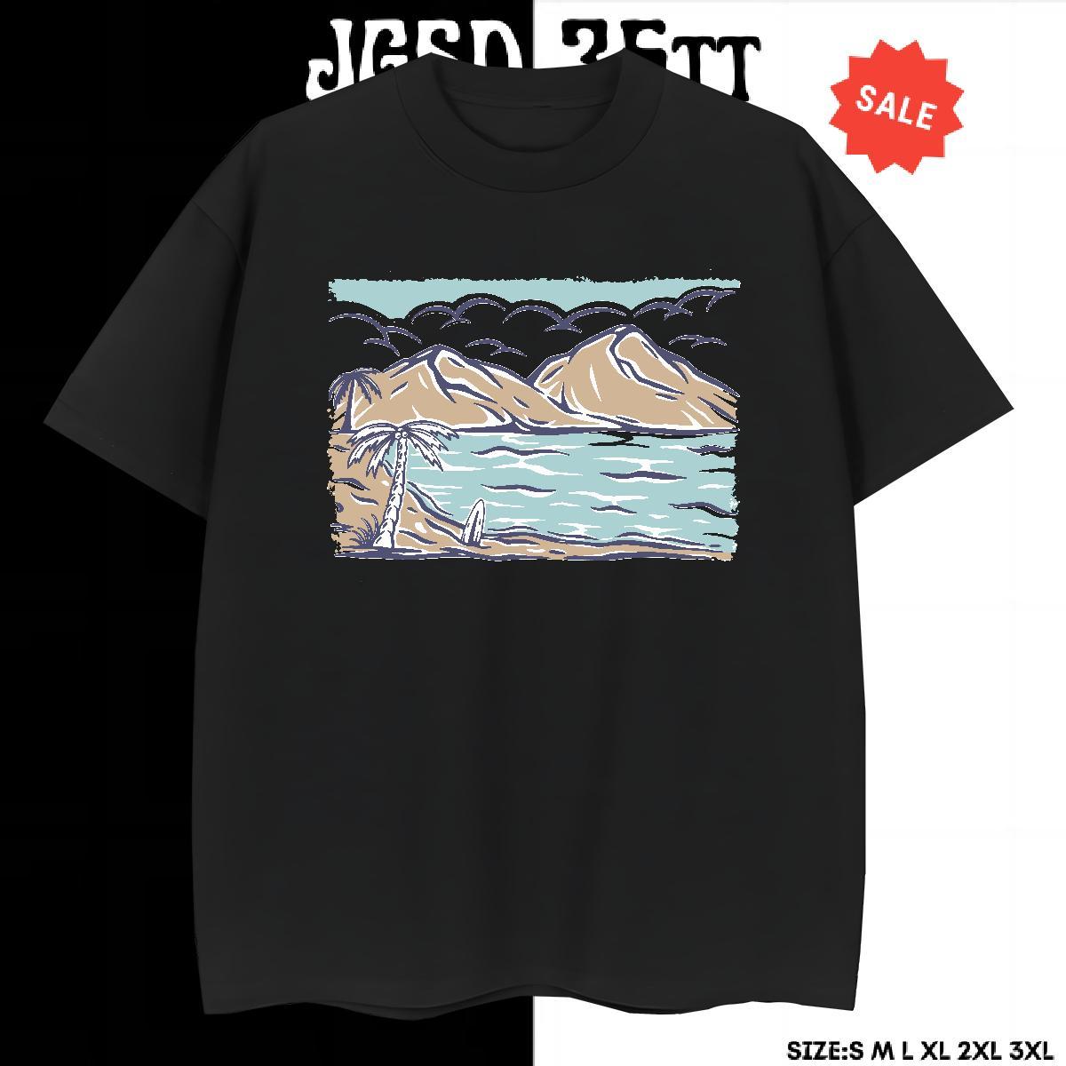 Designer Fashion Mens T Shirts mountains Polos 230g Pure Cotton Street wear Hip Hop Comfortable Custom Printed Breathable Soft Men Tops Tees