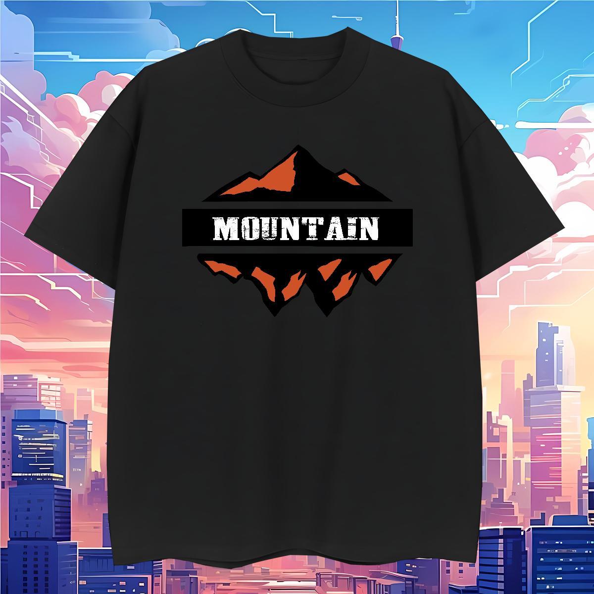 2024 Designer T shirt mountains Tees Shirts 230g Cotton Summer Casual Loose DIY Anime Pure Cotton Couples T Shirts