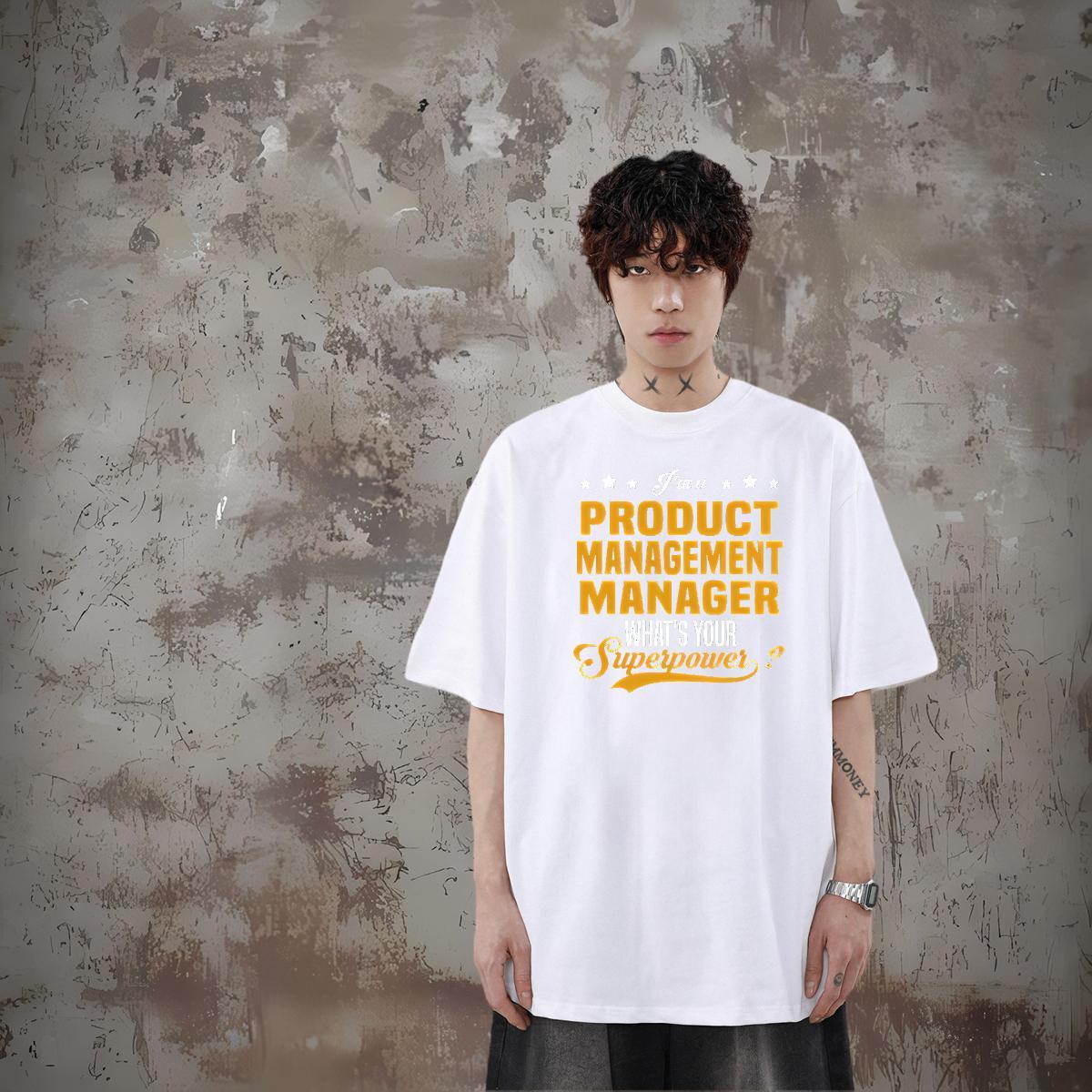 Classic T-Shirts for Men letter Tees 230g Cotton Summer Casual TOP Quality Anime Print Short Sleeve O-Neck Men Tees
