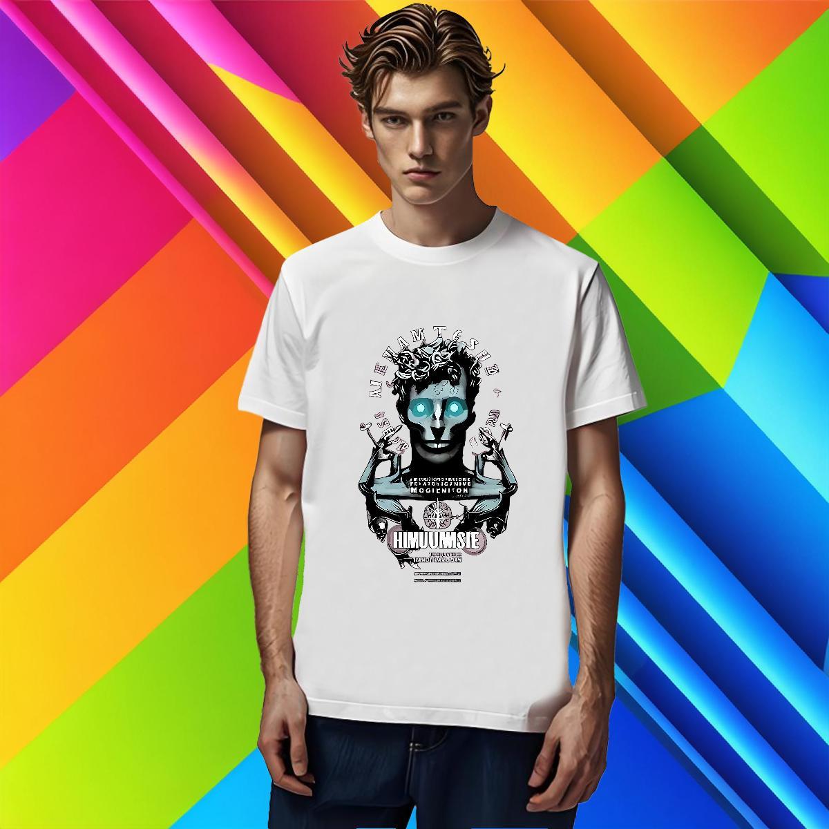 2024 DIY Mens T Shirts portrait Wear 230g Cotton Street Casual High Quality Oversized Breathable Short Sleeve Mens Tshirts