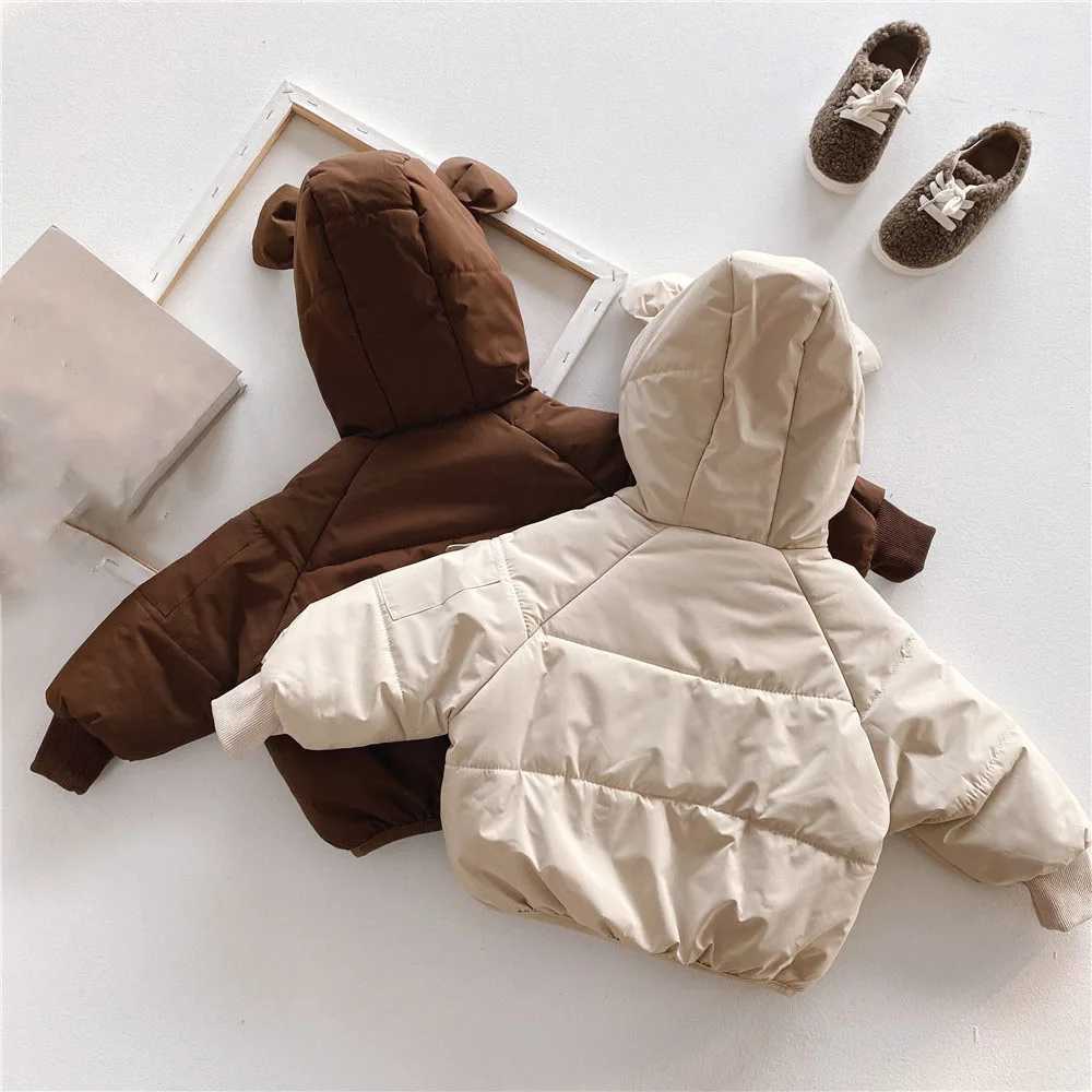 2023 Winter Clothing Childrens Coat Cotton Clothing Korean Boys and Girls Thick Windproof Jacket Warm Jacket X2411151