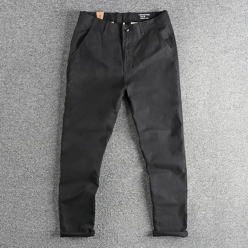 Summer American Retro Plaid Quickdrying Fabric Casual Pants Fashion Simple Washed Loose Straight Leg Trousers 240806