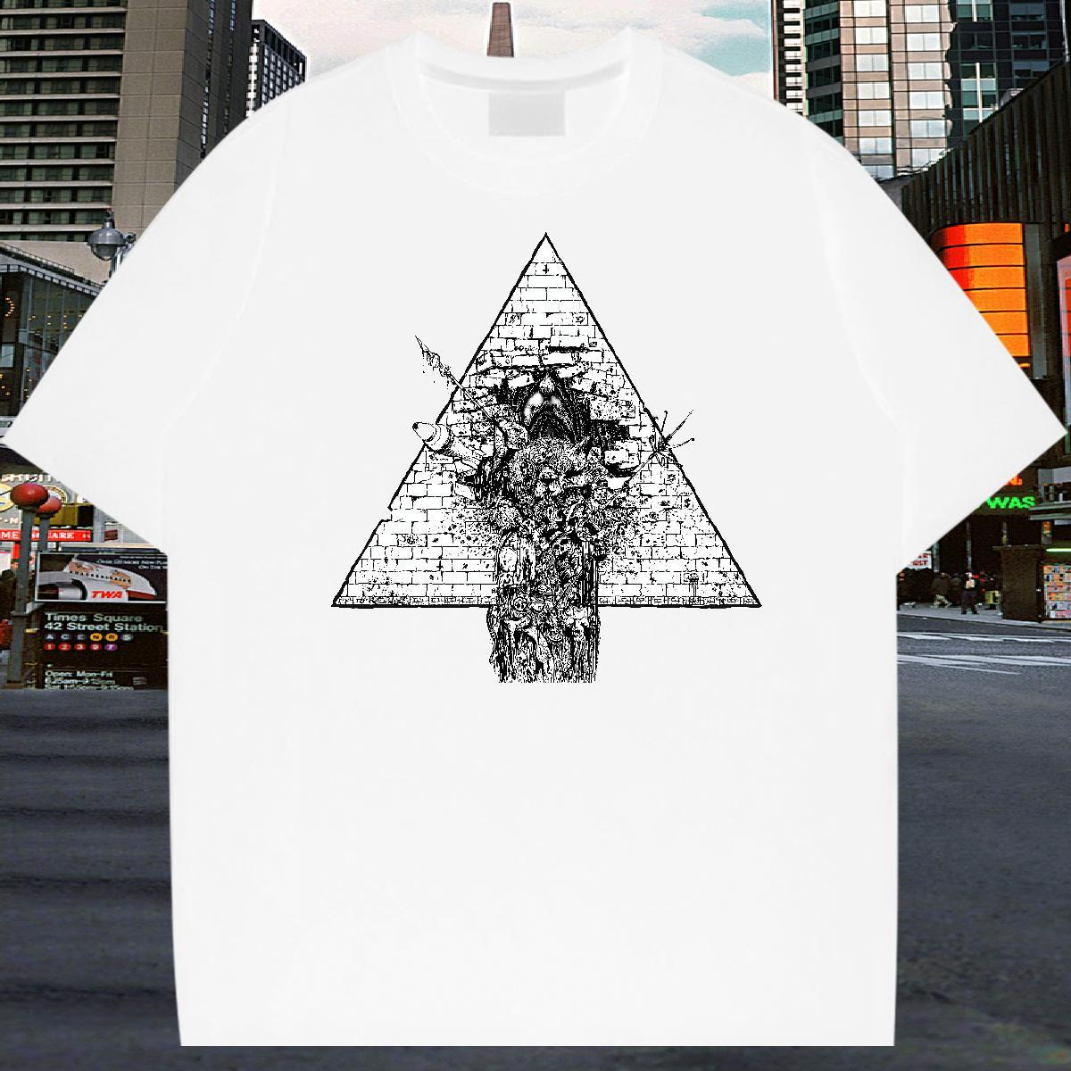 Classic Mens T Shirts eye of the devil Top Tees 230g Cotton Casual Daily Wear Free Shipping Custom Anime Breathable Crew Neck Men Tshirts