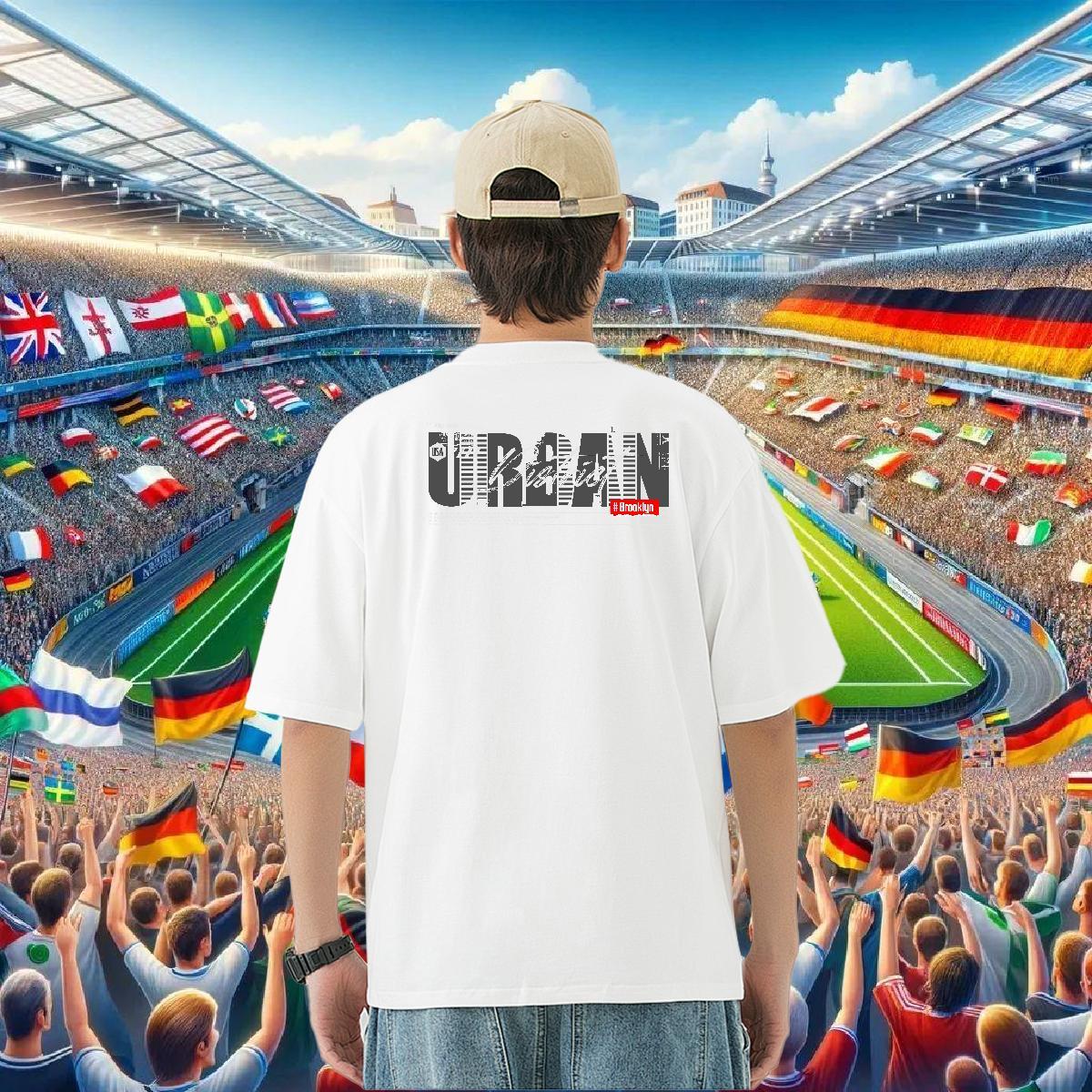 Stylist T shirt letter Tops 230g 100% Cotton Beach Loose Fit Customized Print Breathable Soft Men Tshirts