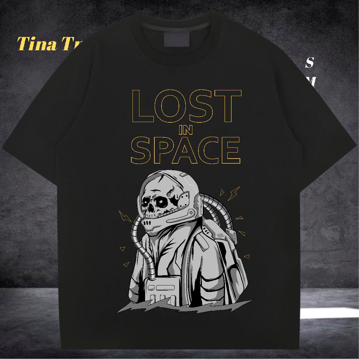 Fashion Casual T-Shirts for Men skull Tops Shirt 100% Cotton 230g Street wear Hip Hop Soft Plus Size Custom Breathable Soft Tshirts