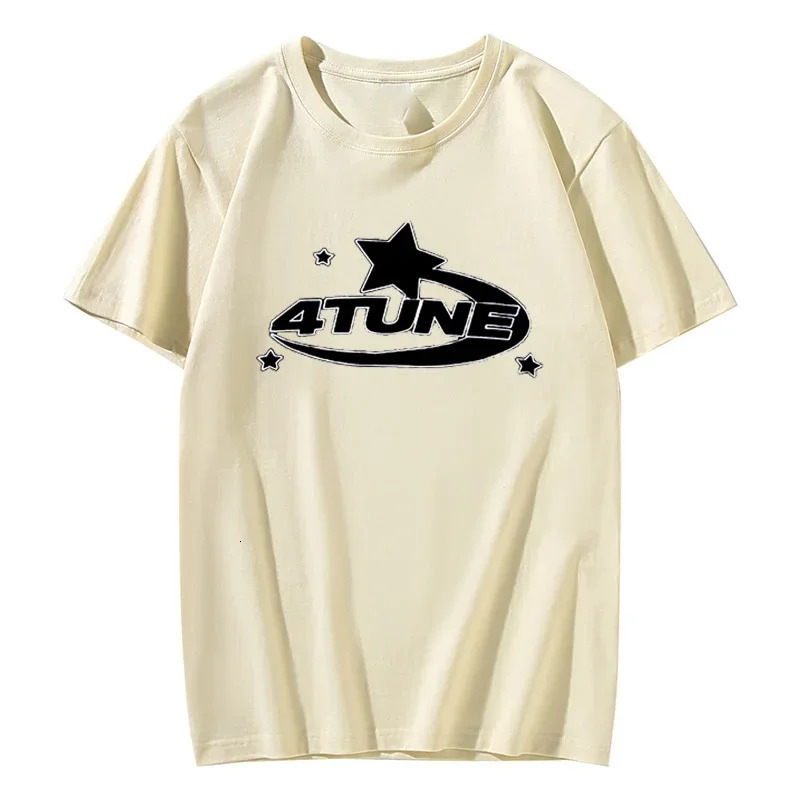 Summer T-shirt Mens Vintage Short Sleeve Harajuku Leisure Gothic Cotton T-shirt Y2K Pattern Street Apparel Aesthetics Clothing 240807