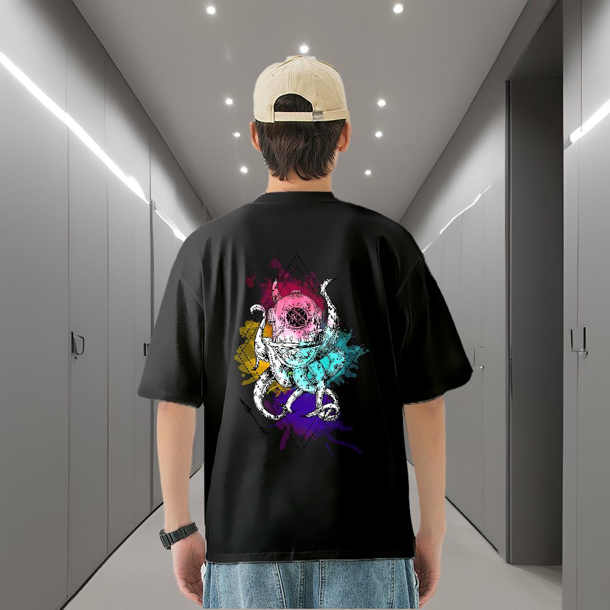 2024 New T Shirts Men ET Tee Shirt 230g 100% Cotton Hip Hop Street Brand Plus Size Custom Breathable Mens Tshirts