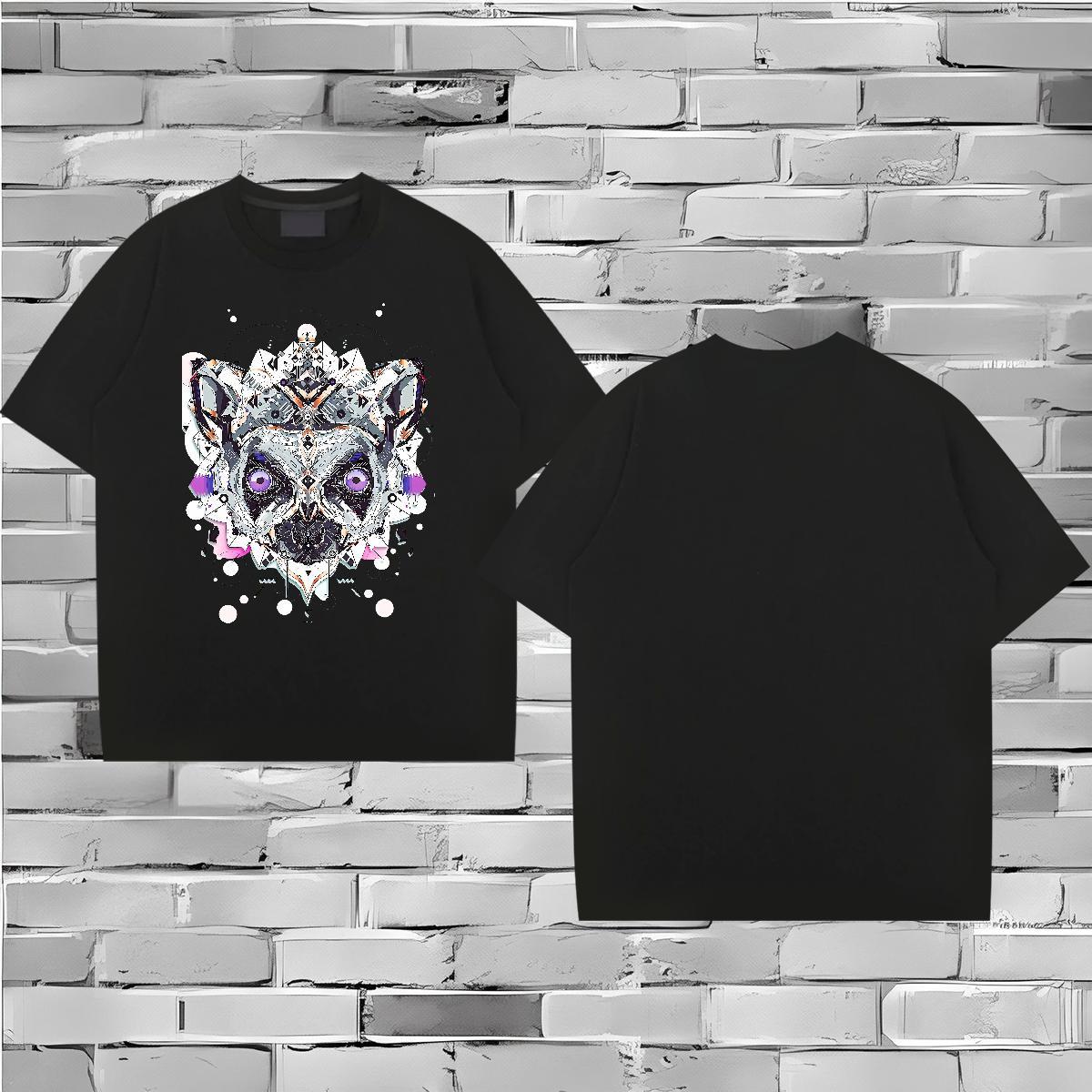 2024 Designer Mens T Shirts eye of the devil Tees 230g Cotton Casual Daily Wear Wholesale Oversized Short Sleeve Soft Men Tshirts