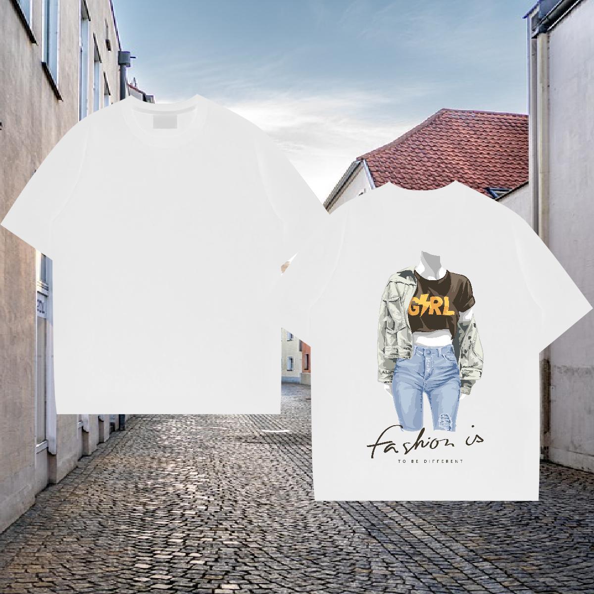Designer Mens T Shirts character Polos 230g 100% Cotton Casual Daily Wear Classic Oversized 4XL Breathable Crew Neck Men Tees