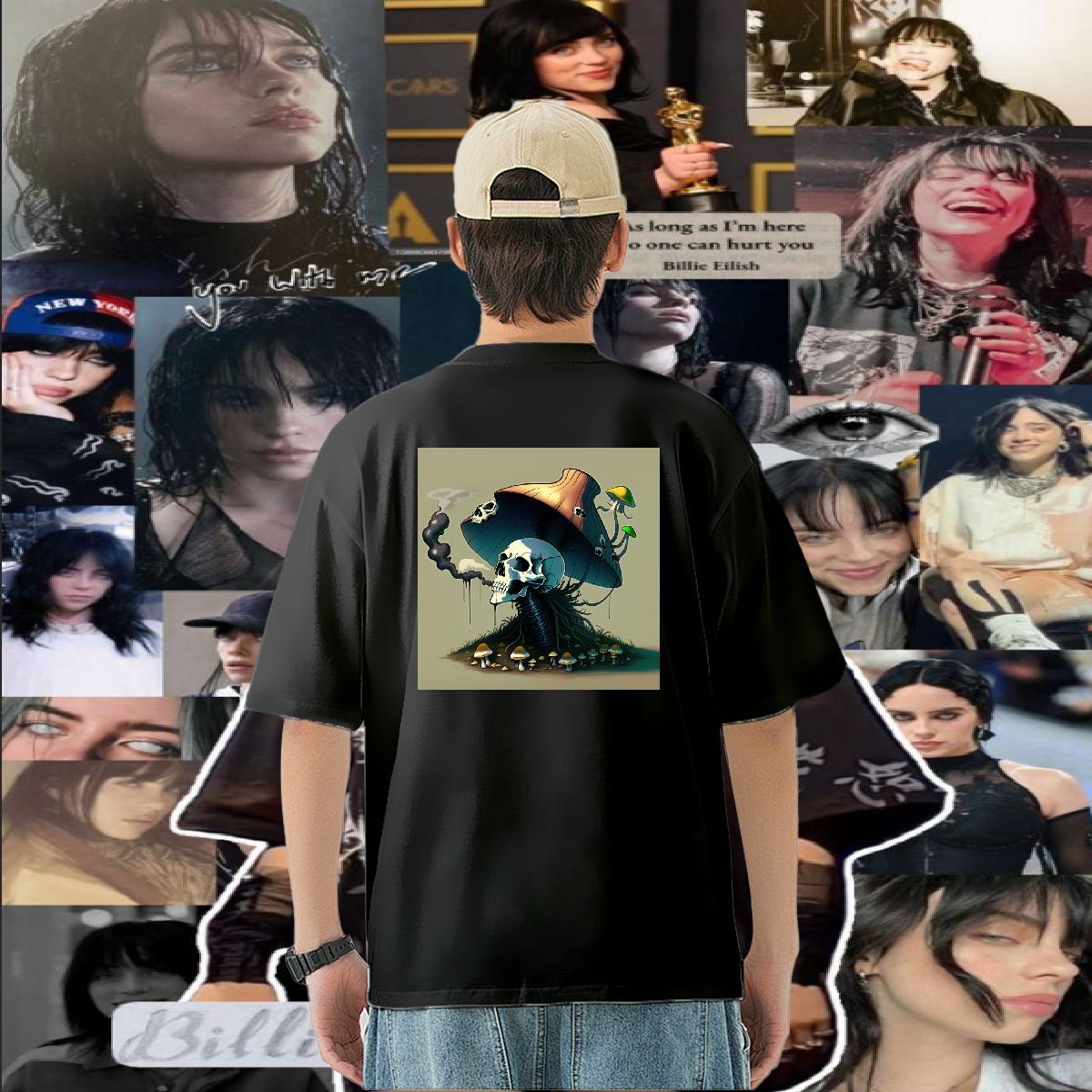 Custom T Shirt For Man skull Tees Shirts 230g 100% Cotton Street wear Hip Hop Designer Oversized 4XL Breathable Couples T Shirts