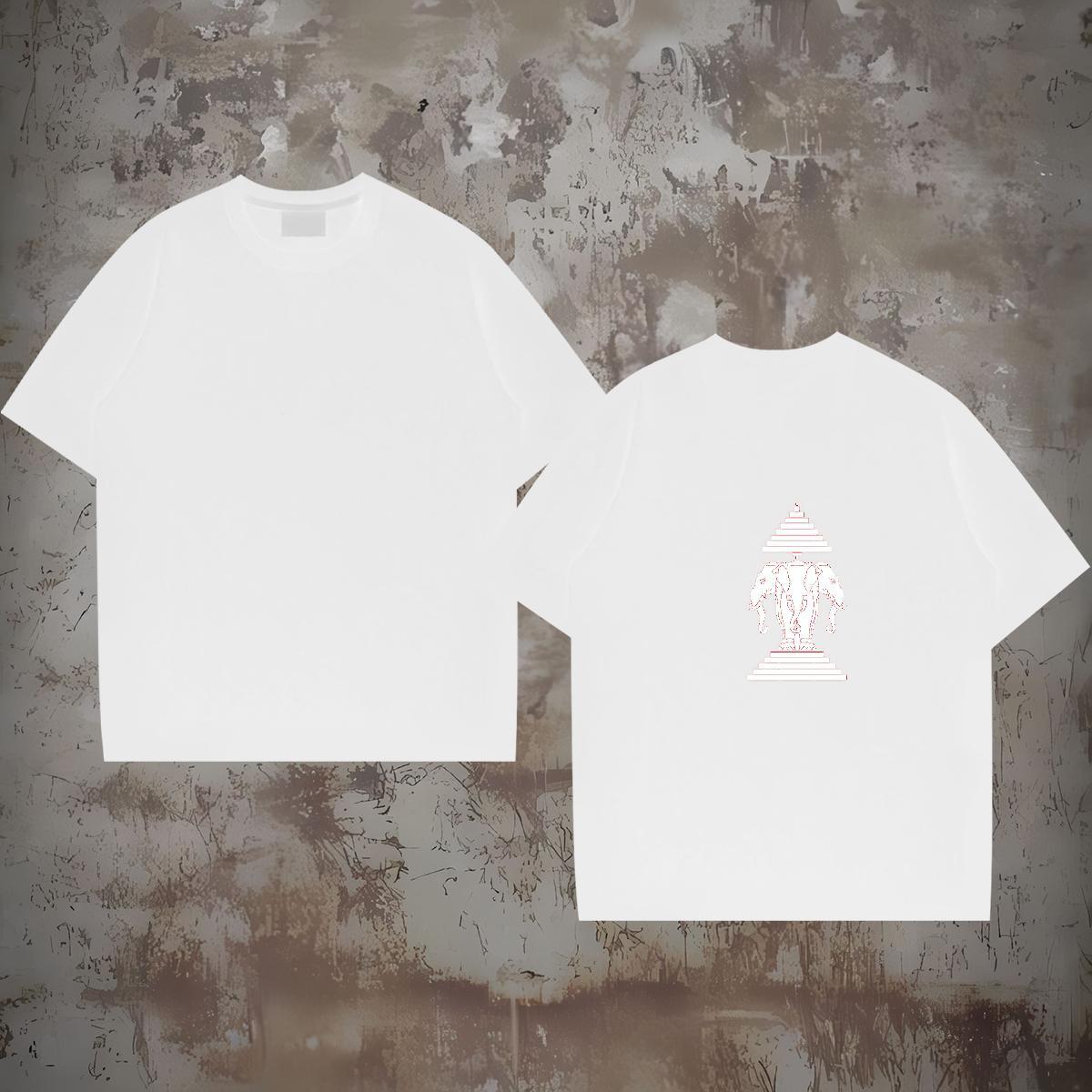 Fashion Designer T Shirts Men elephant Tshirts 230g Cotton Hip Hop Street Brand Customized Print Breathable Short Sleeve Men Tops Tees
