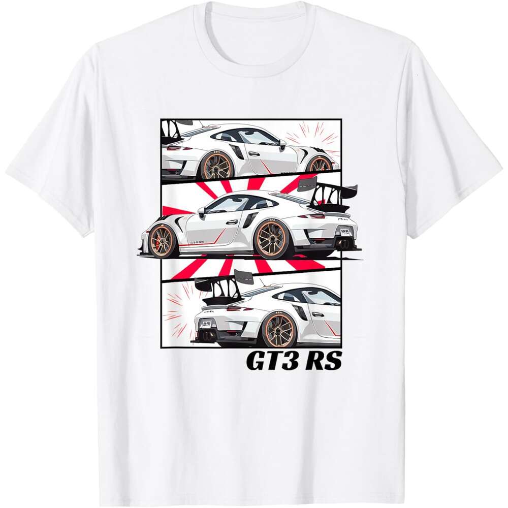 2025S Fashion Designer Mens T Shirt Jdm Motorsports Drift GT RS Car Comic Style Japan T Shirt Shirts Tshirt Graphic Tee Casual Tops Summer Clothes Sho