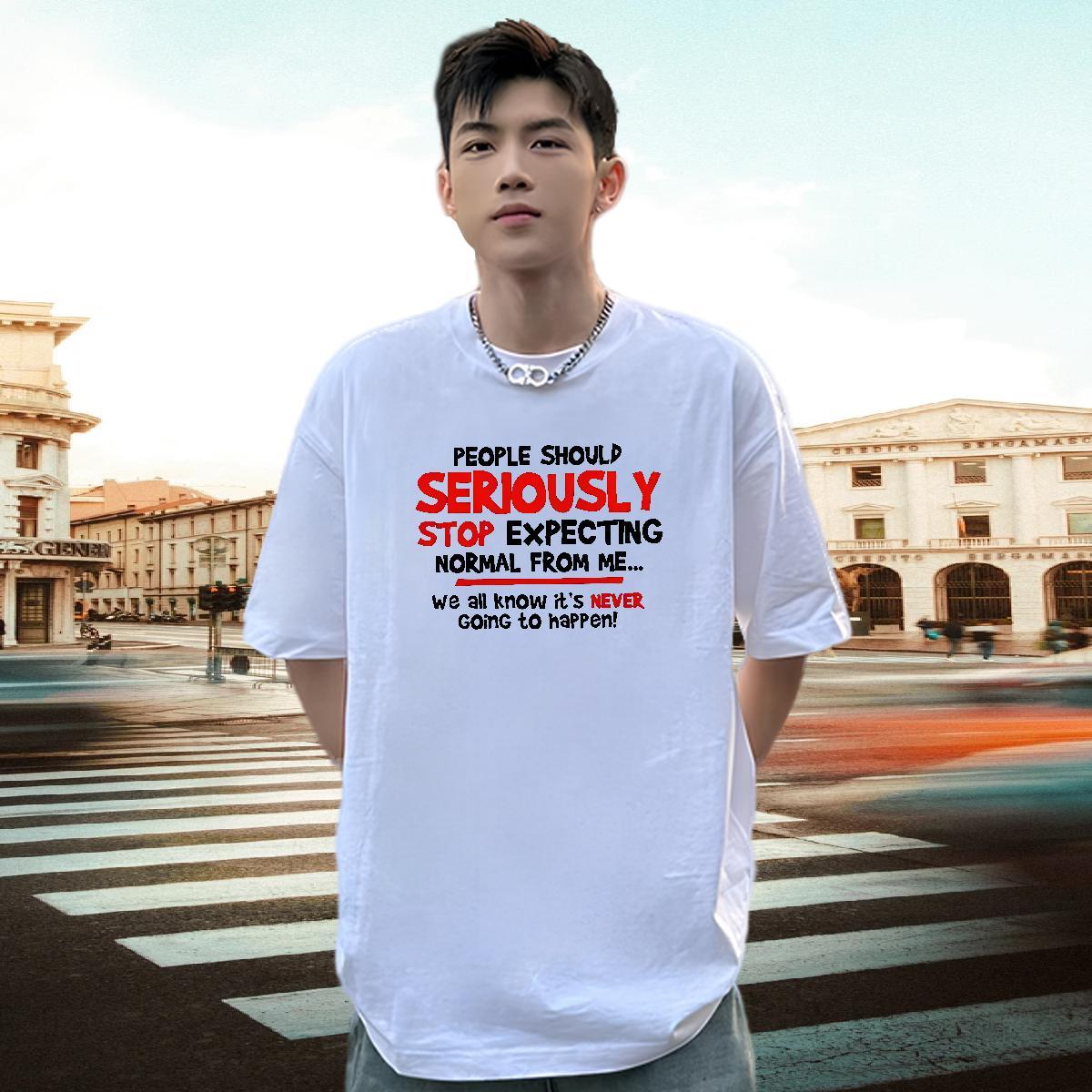 Factory Direct T shirt letter Clothes 230g Cotton Sport Soft Plus Size Custom Round Neck Short Sleeve Mens Tshirts