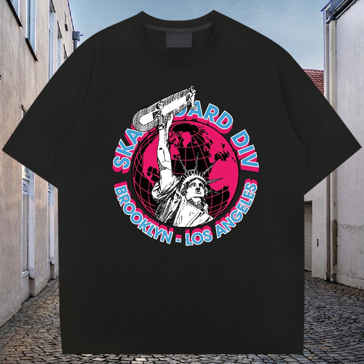 DIY T-Shirts for Men portrait Top Tees 230g 100% Cotton Street Wear Brand Anime Print Breathable Soft Tshirt for Man Woman