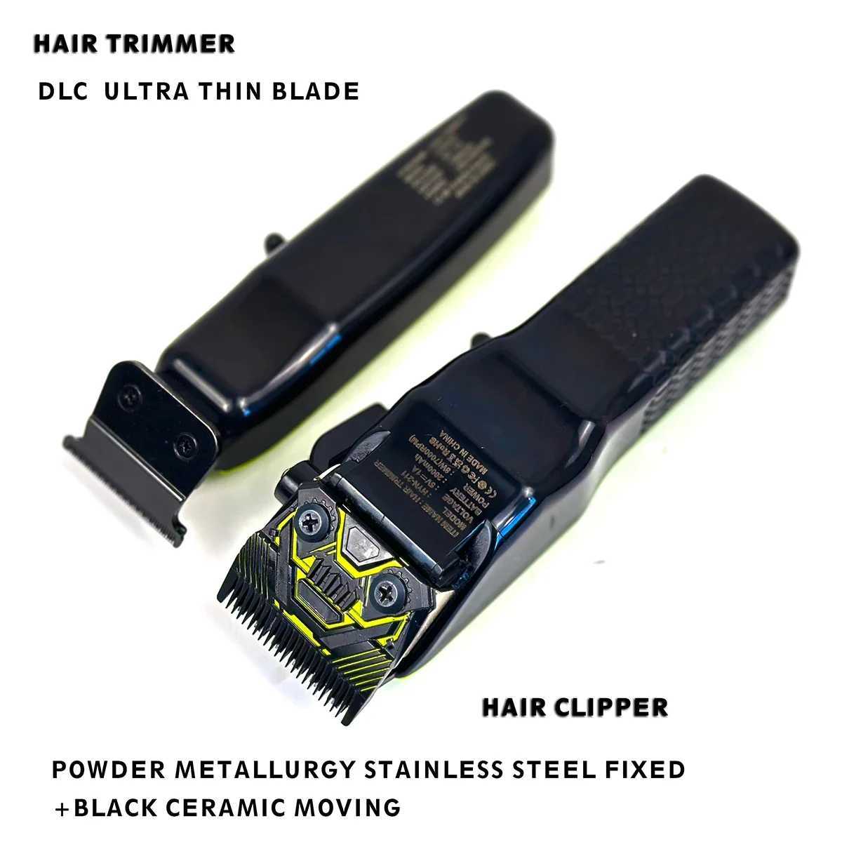 Electric hair clipper 2PC set 7000RPM HYN T04 rack mounted blade hair salon mens oil head household hair clippers and trimmers W240806