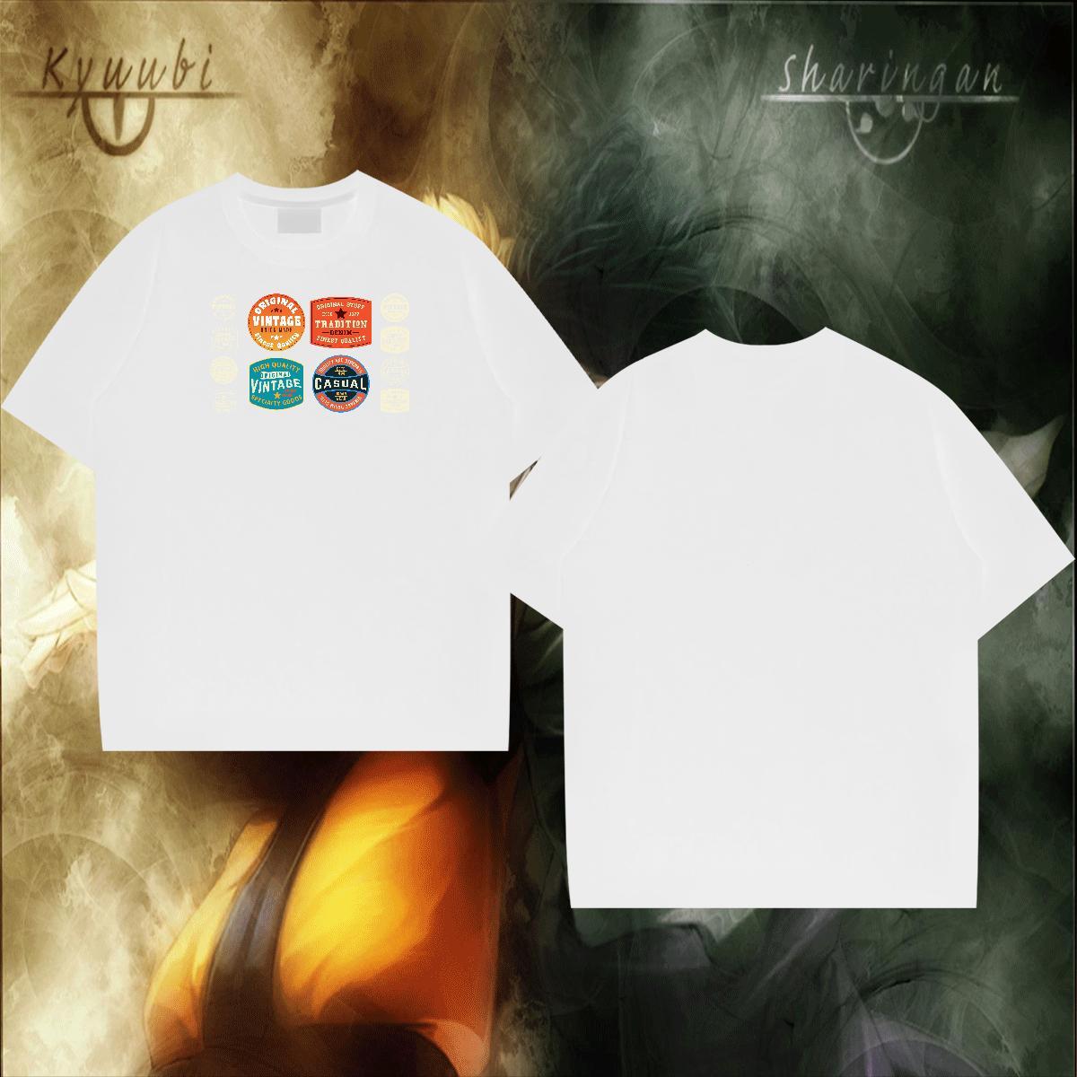 Casual New T-Shirts for Men letter Tops Tees 230g Cotton Sports Casual Classic Custom Big Size Breathable Crew Neck Tshirt for Man Woman