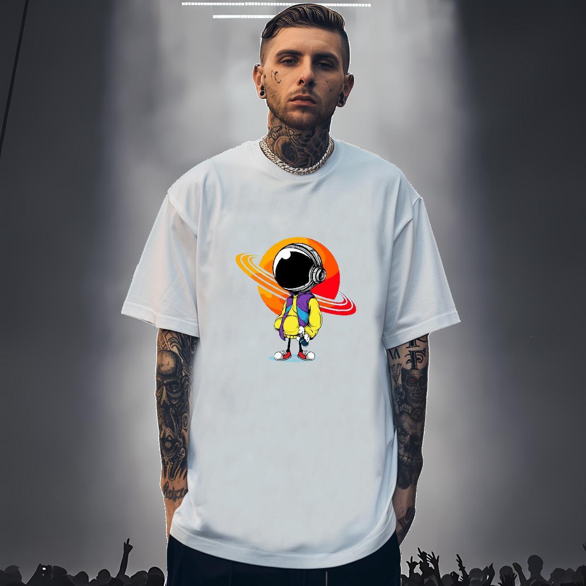 Designer T shirt Tops 230g Pure Cotton Casual Cool Design Custom Printing Breathable Short Sleeve Men Tshirts