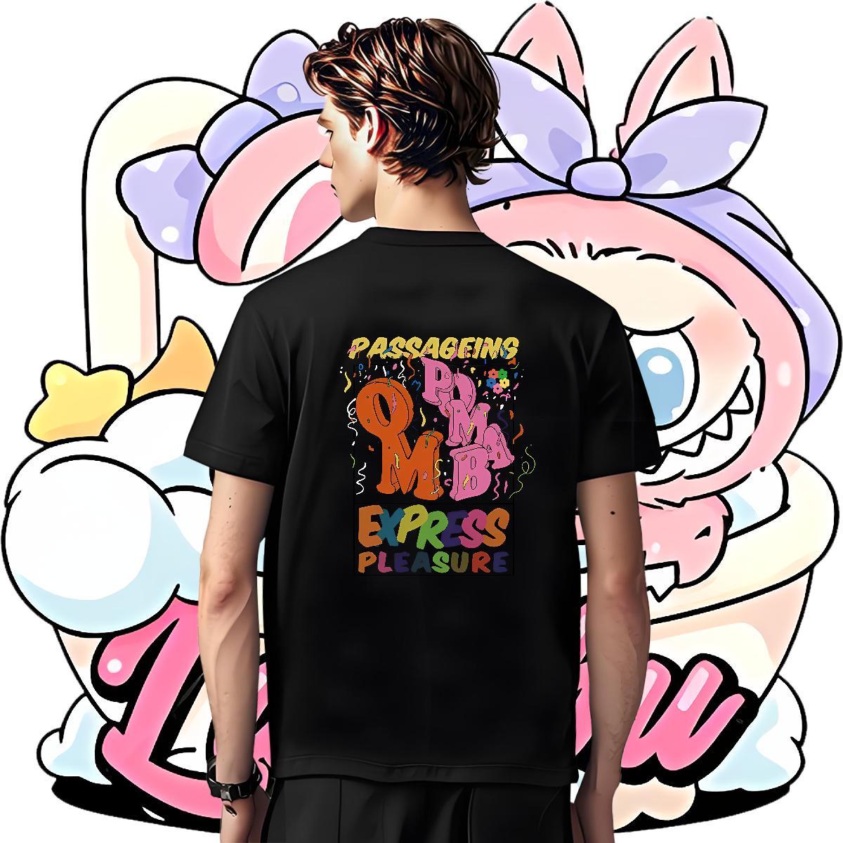 New Arrival T-Shirts for Men letter Tops Tees 230g Cotton Outdoor Comfortable Plus Size Cartoon Breathable Crew Neck Couples T Shirts
