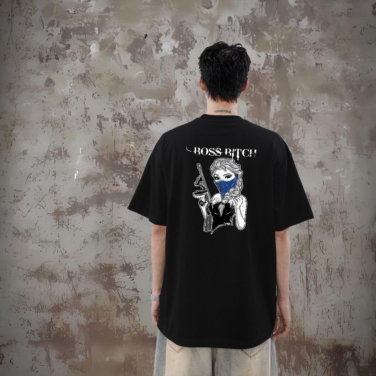 Fashion New T-Shirts for Men portrait Tops Shirt 100% Cotton 230g Daily Wear High Quality Anime Short Sleeve O-Neck Tshirts