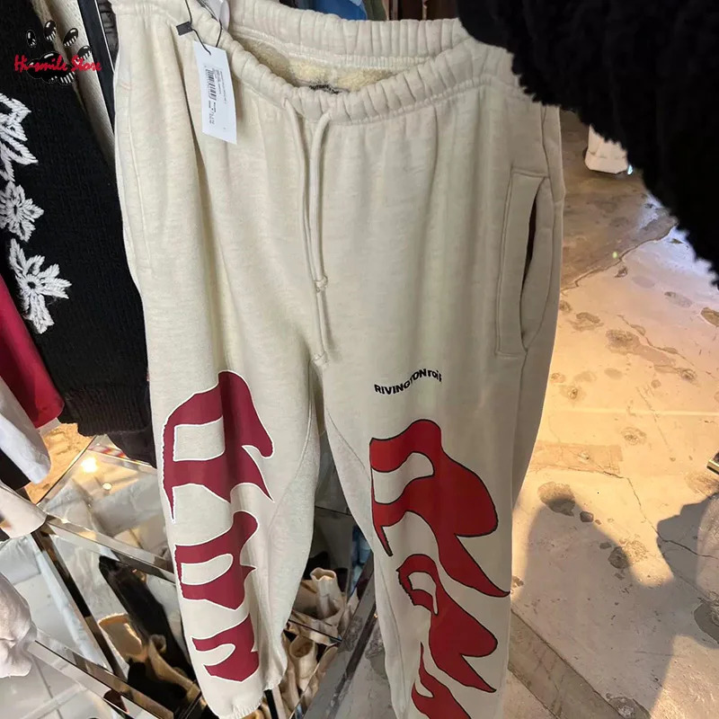 fw Washed RRR123 Pants Men Woman 1 Good Quality Streetwear Vintage Loose Hip Hop Joggers Sweatpants 240806