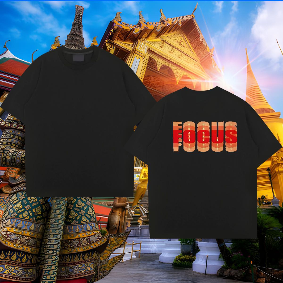 Designer T shirt letter Tops Tees 100% Cotton 230g Anime Printing Street Wholesale Customized Print Breathable Short Sleeve Mens Tshirts