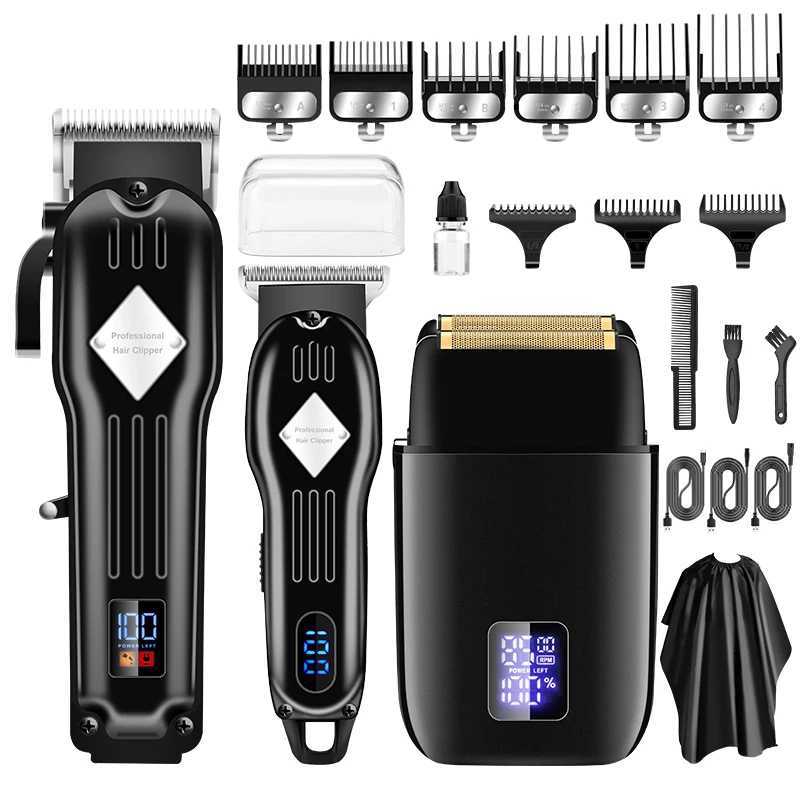 RESUXI 3-In-1 Professional Clipper Shaver Set Suitable For Hairdressers Men Trimmers And Electric Hair Clippers W240806