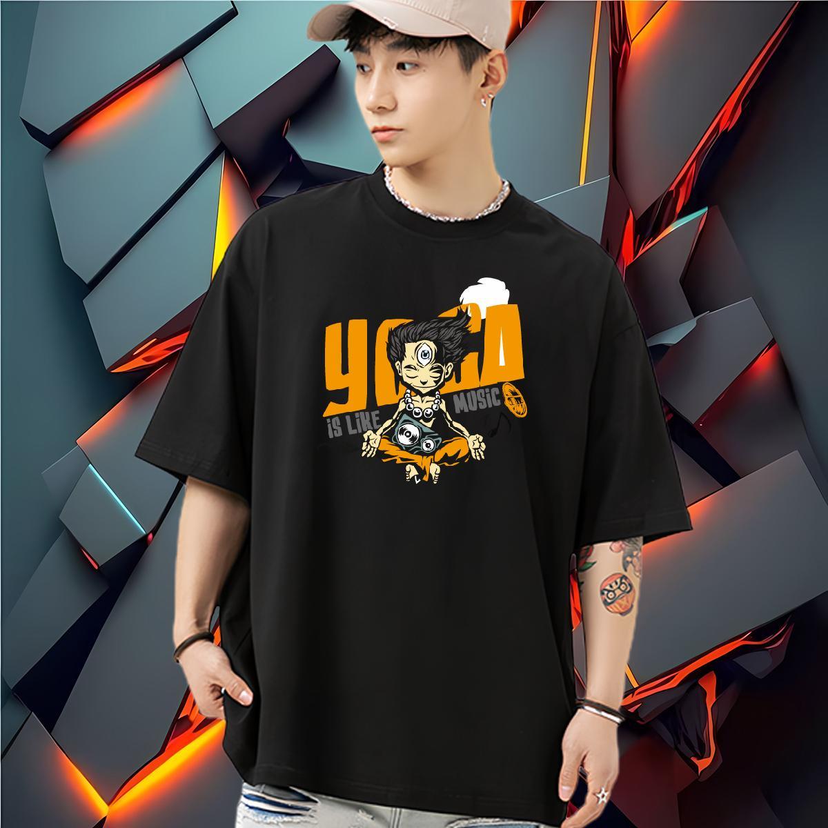 Designer Man T Shirts portrait Clothes 230g Pure Cotton Hip Hop Street Classic Graphic Breathable Tshirt for Man Woman