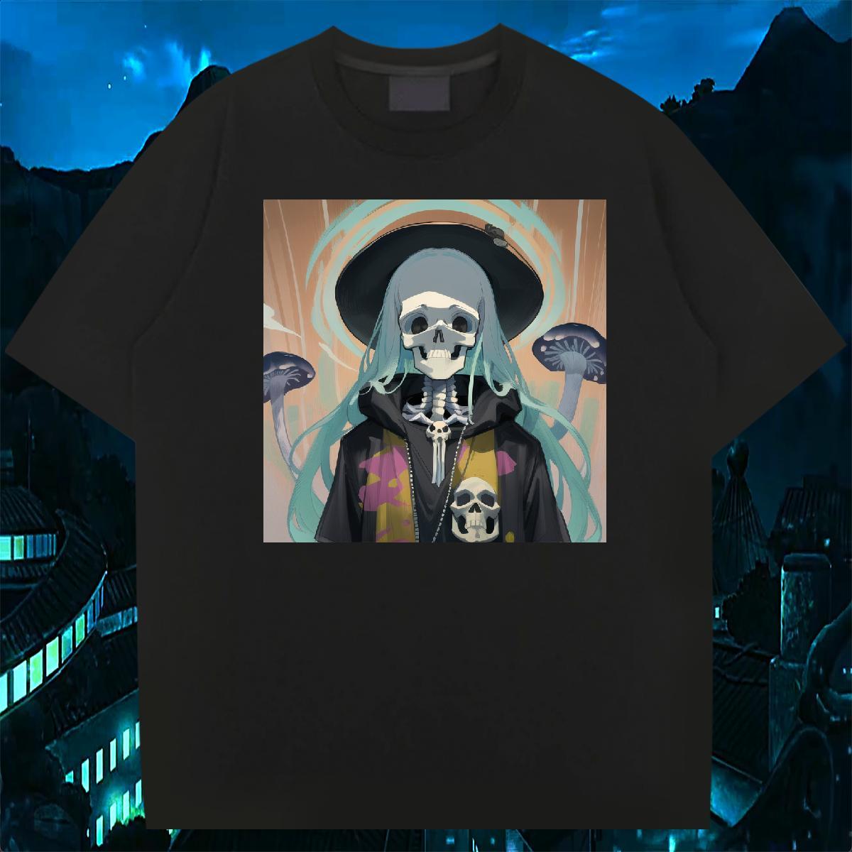 Fashion Design Men T Shirts skull Polos 230g Pure Cotton Outdoor Classic Oversized 4XL Crew Neck Men Tops Tees