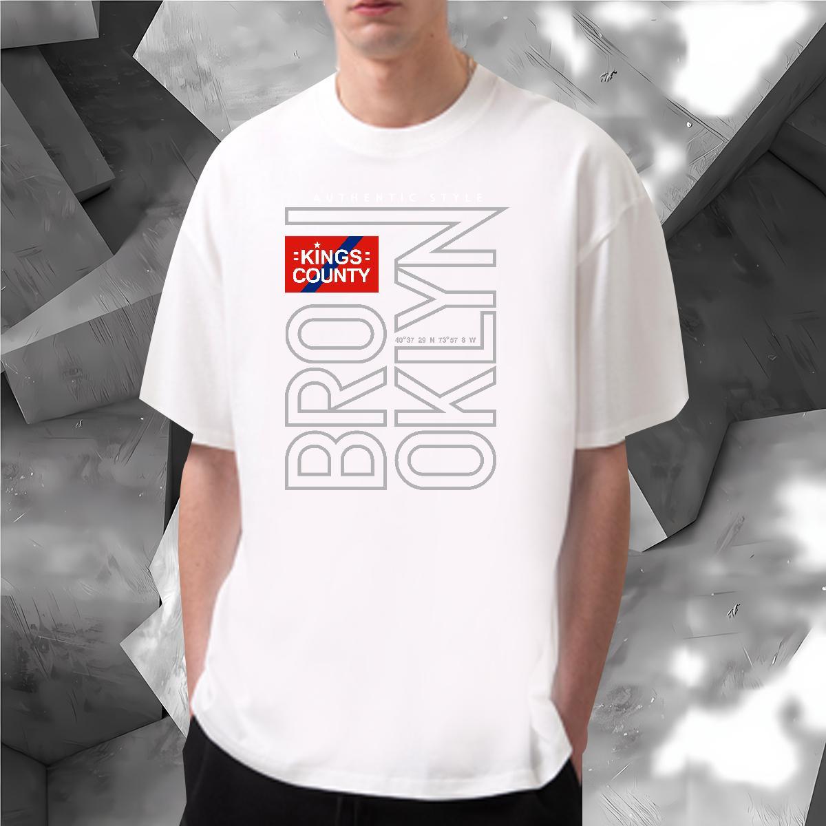 Customized T Shirt For Man letter Polos 100% Cotton 230g Casual Beach Popular Oversized Short Sleeve Soft Men Clothes T-Shirt
