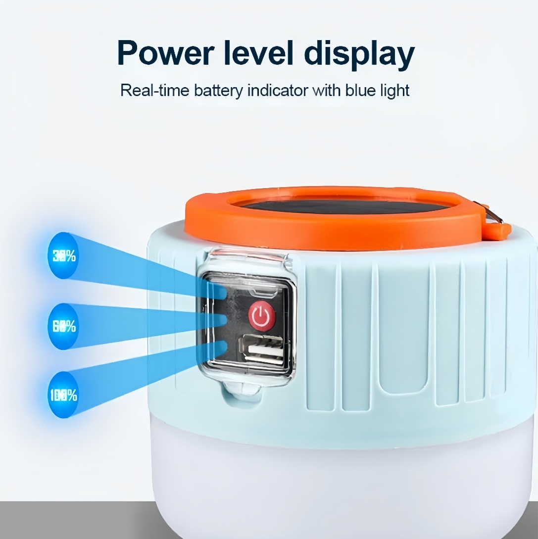 Emergency Solar Bubble Lanterns - Portable USB Rechargeable Lighting for Campsites & Markets