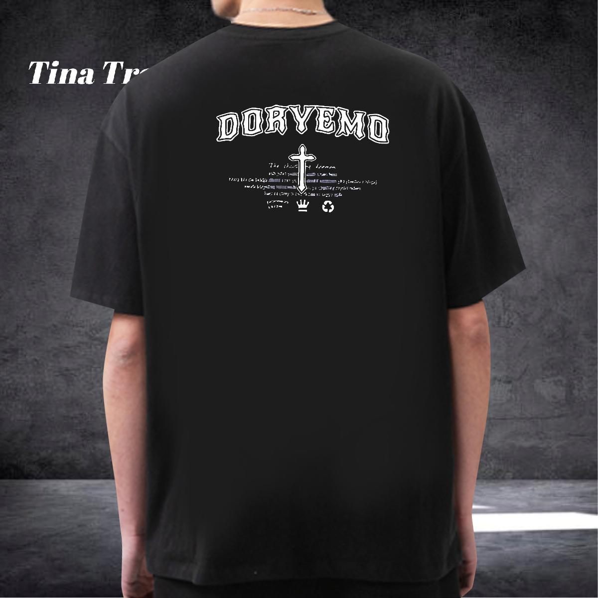 Fashion Casual T-Shirts letter Tees Shirts 230g Pure Cotton Casual Beach Popular Custom Anime Breathable Mens Tshirts