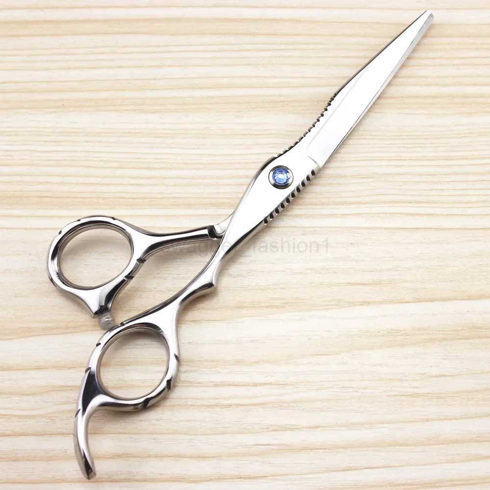 Professional JP440c steel 6 sapphire hair scissors hair cutting scissor barber makas thinning shears hairdressing scissorsXJ240807