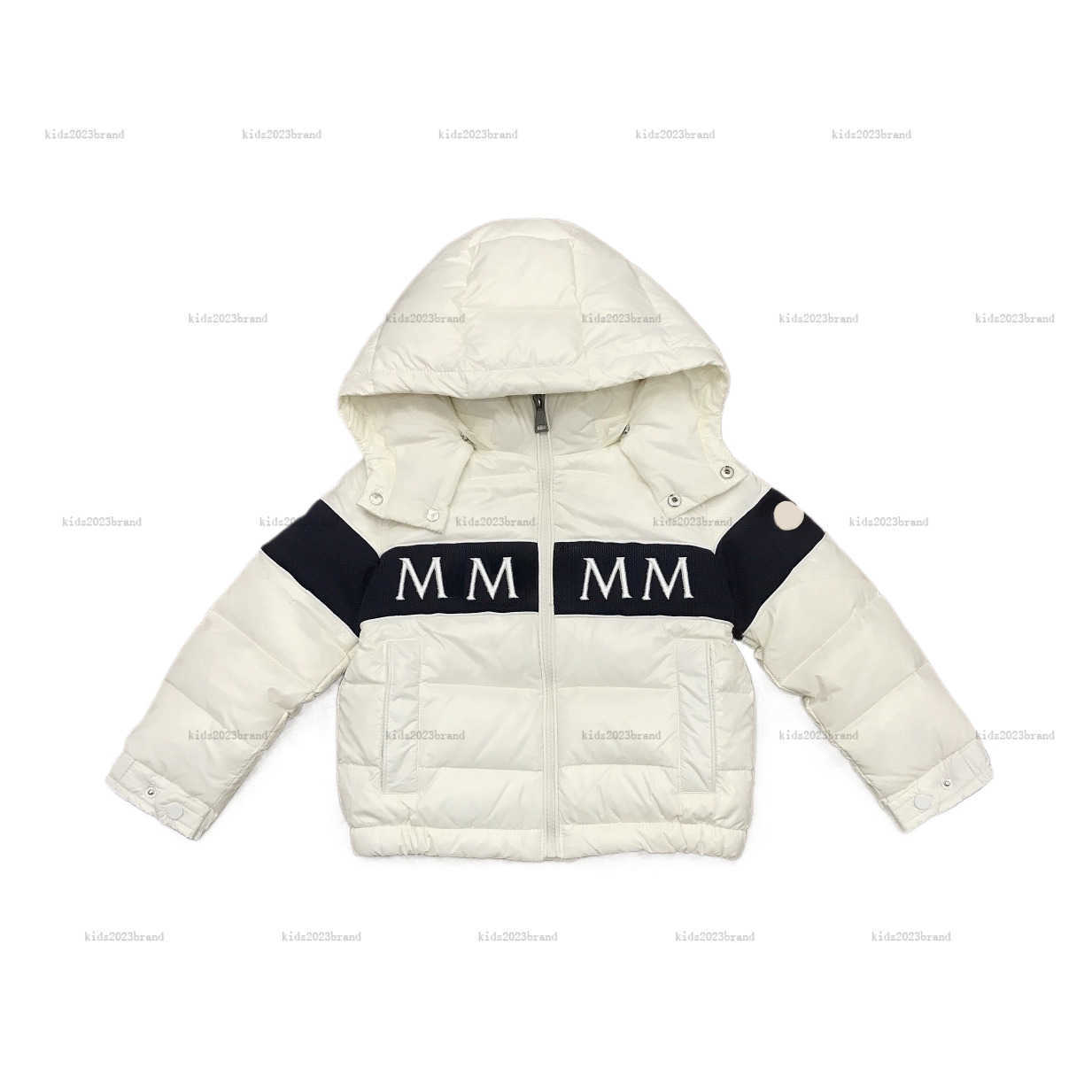 New down baby jackets winter Warm Hooded child Outwear kids designer clothes high quality Embroidered logo designer kids coat