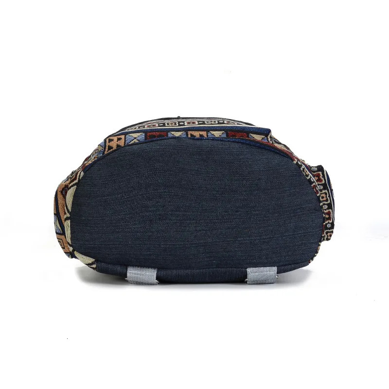 Womens Printing National Backpack Canvas School Youth Shoulder Bag Weekend Travel Rucksack Cowboy Mochila 240807