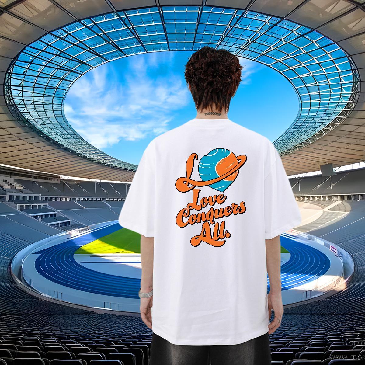 Stylist T Shirt For Man star Clothes 100% Cotton 230g Casual Daily Wear Brand Custom Big Size Breathable Tshirts